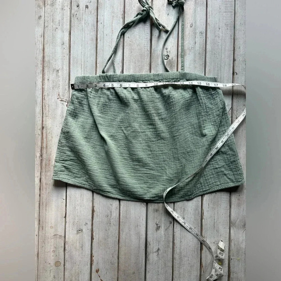 Madewell | gauzey | tie shoulder | flowy | crop | medium - Picture 4 of 10